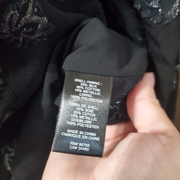 Rebecca Taylor Metallic Silk Blouse - Picture 4 of 4